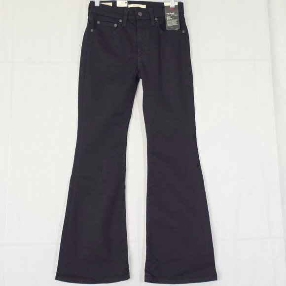 NWT Levi's 726 Flare Black Jeans 27 70s Retro